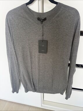 IRO Men’s Heather Gray Crewneck Sweater